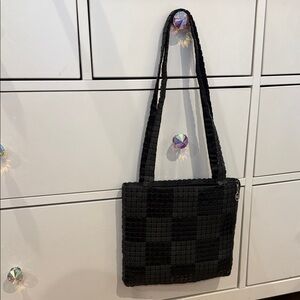 Vintage Black Chainlink Zippered Bag